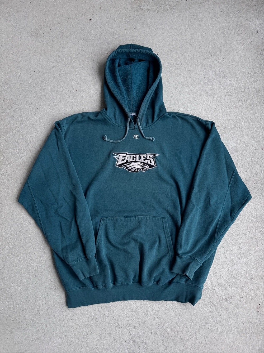 NFL Eagles Teal Pullover Hoodie - Official Team Logo